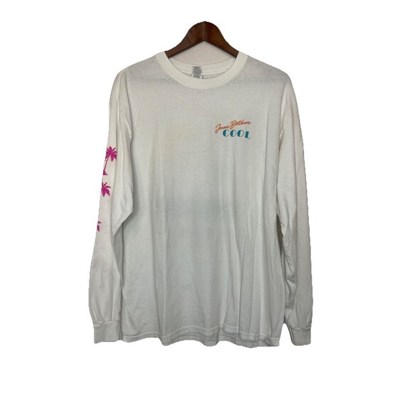 Gildan Tops - Jonas Brothers Cool Band Tour TShirt Adult XL White Long Sleep Gildan